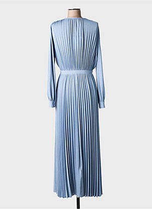 Rochie lungă mâneci lungi mâneci lungi albastru MARELLA femeie