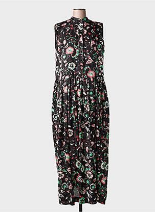 Rochie lungă imprimeu floral fără mâneci negru MIMI LIBERTÉ femeie