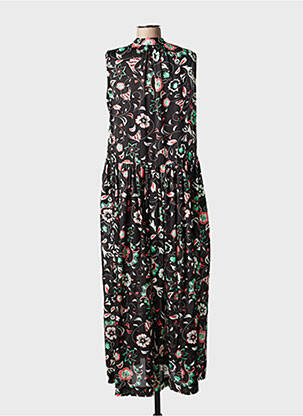 Rochie lungă imprimeu floral fără mâneci negru MIMI LIBERTÉ femeie