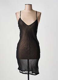 Jupon/fond de rochie ușoară și transparentă negru ARMANI femme