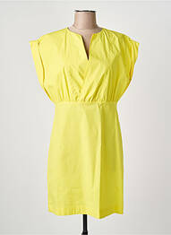 Rochie scurtă mâneci scurte mâneci scurte galben LIVIANA CONTI femme