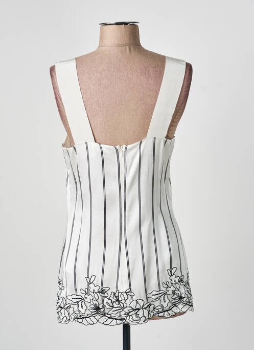 Top alb ERMANNO SCERVINO femeie