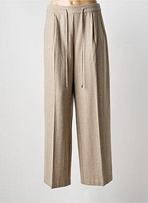 Pantalon larg buzunare talie înaltă maro LIVIANA CONTI femme