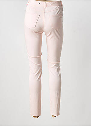 Pantalon slim țesătură poplin mărime normală roz BARBARA BUI femeie