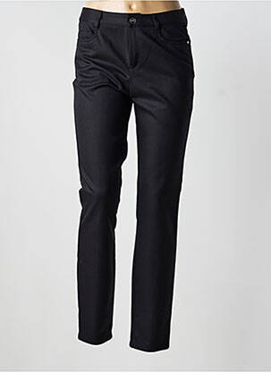 Pantalon slim țesătură poplin mărime normală negru BARBARA BUI femme