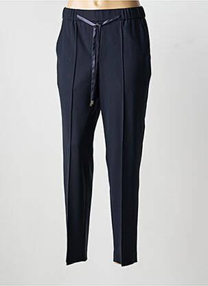 Pantalon slim talie elastică mărime normală albastru PESERICO femeie