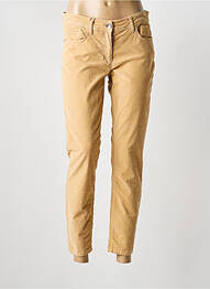 Pantalon slim elasticitate mărime normală maro LAUREL femme