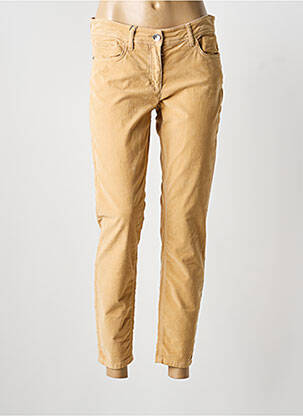 Pantalon slim elasticitate mărime normală maro LAUREL femme