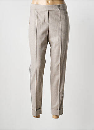 Pantalon 7/8 elasticitate mărime normală bej LAUREL femeie
