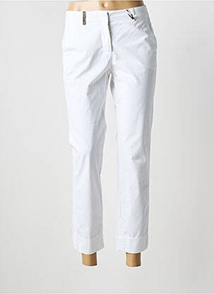 Pantalon 7/8 elasticitate mărime normală alb PESERICO femeie