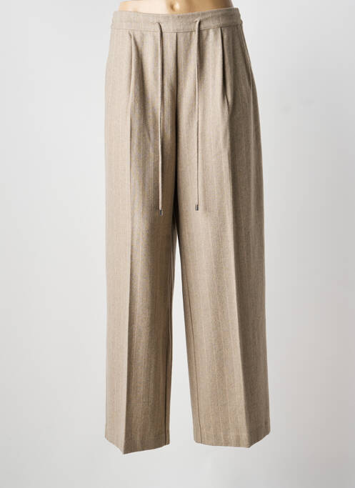 Pantalon larg buzunare talie înaltă maro LIVIANA CONTI femme