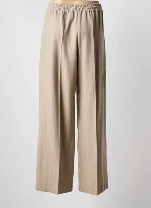 Pantalon larg buzunare talie înaltă maro LIVIANA CONTI femme