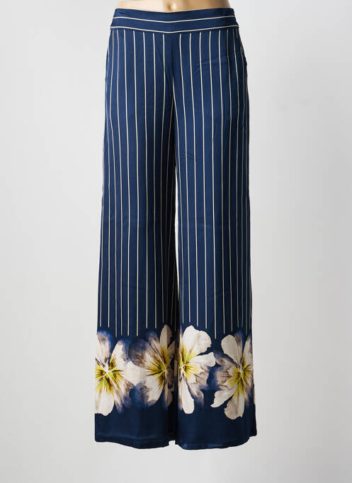 Pantalon larg mărime normală mărime normală albastru CAROLINE BISS femme