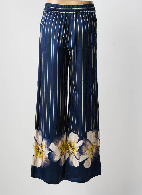 Pantalon larg mărime normală mărime normală albastru CAROLINE BISS femme