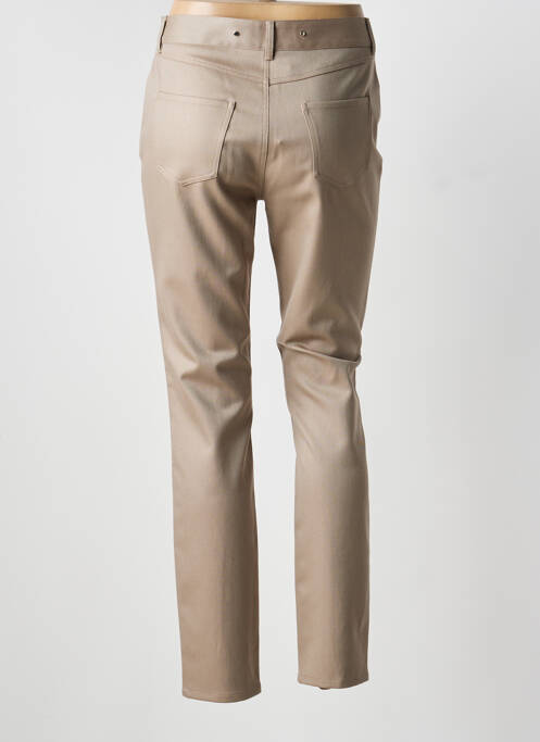 Pantalon slim țesătură poplin mărime normală maro BARBARA BUI femme