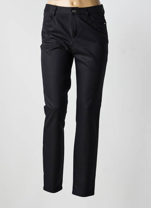 Pantalon slim țesătură poplin mărime normală negru BARBARA BUI femme