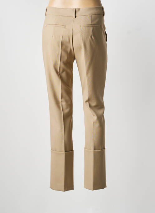 Pantalon drept închidere cu fermoar sub clapetă cu cârlig mărime normală maro SPORTMAX femme