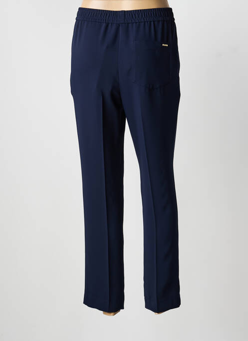 Pantalon drept țesătură poplin mărime normală albastru RIANI femme