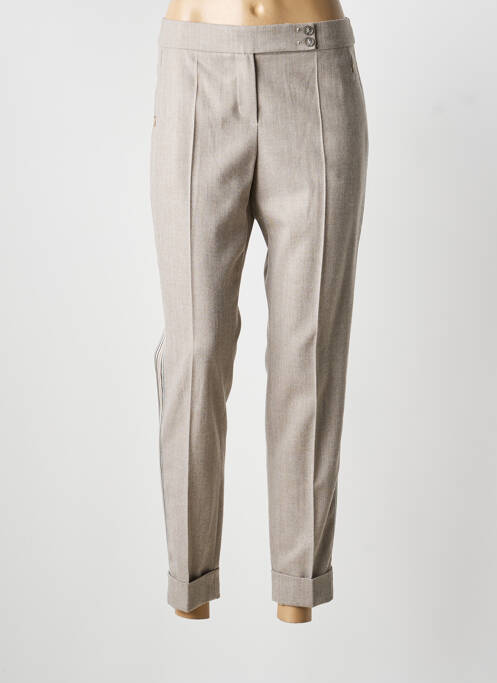 Pantalon 7/8 elasticitate mărime normală bej LAUREL femme