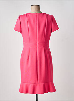 Rochie midi mâneci scurte mâneci scurte roz PAULE KA femeie