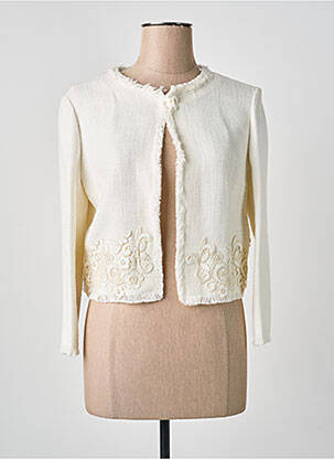 Jachete casual guler rotund alb ERMANNO SCERVINO femeie