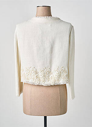 Jachete casual guler rotund alb ERMANNO SCERVINO femeie