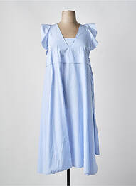 Rochie lungă croială evazată fără mâneci albastru N°21 femeie