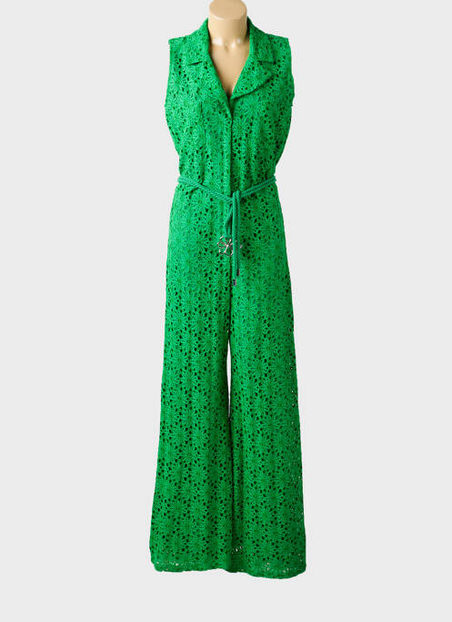 Salopetă-pantalon fără mâneci fără mâneci verde CAROLINE BISS femme