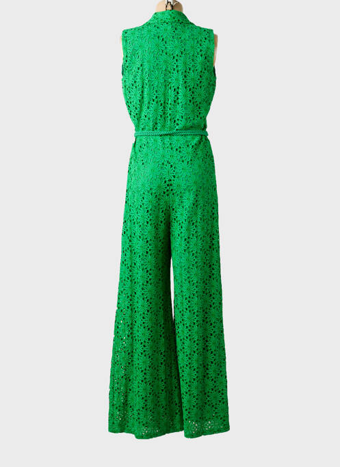 Salopetă-pantalon fără mâneci fără mâneci verde CAROLINE BISS femme
