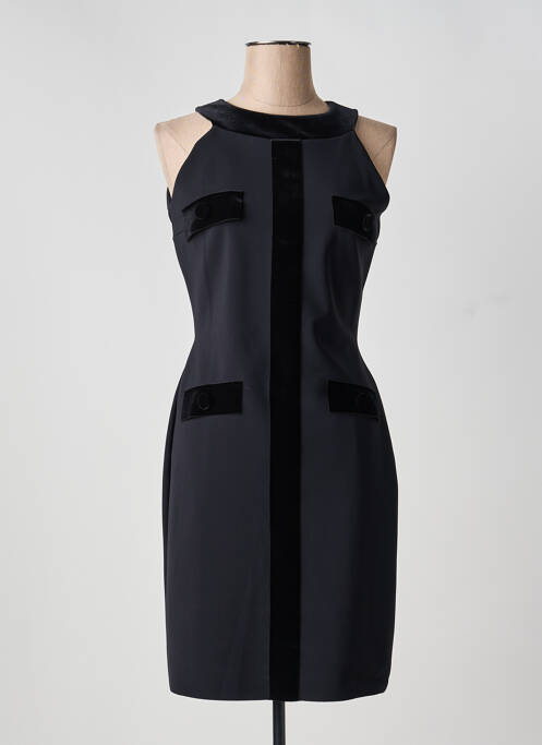 Rochie midi închidere cu fermoar la spate bretele subțiri negru CHIARA BONI femme