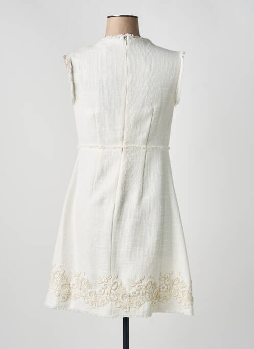 Rochie scurtă fără mâneci fără mâneci alb ERMANNO SCERVINO femme