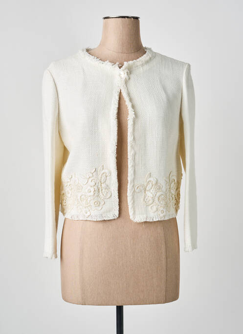 Jachete casual guler rotund alb ERMANNO SCERVINO femme