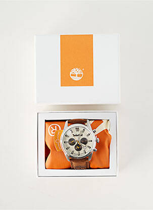 Ceas materiale din piele maro TIMBERLAND homme