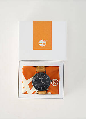 Ceas materiale din piele maro TIMBERLAND homme