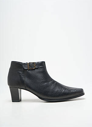 Botine/ghete țesătură satinată toc de 4 la 6 cm negru DORNDORF femeie