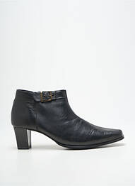 Botine/ghete țesătură satinată toc de 4 la 6 cm negru DORNDORF femme