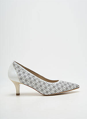 Pantofi cu toc alb DORKING femeie
