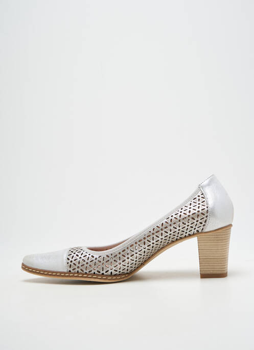 Pantofi cu toc argintiu DORKING femeie
