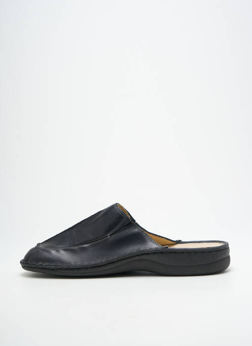 Mulete/saboți țesătură satinată vârf rotund negru LA PLUME homme