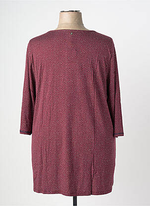 Top guler rotund mâneci 3/4 violet SHEEGO femeie