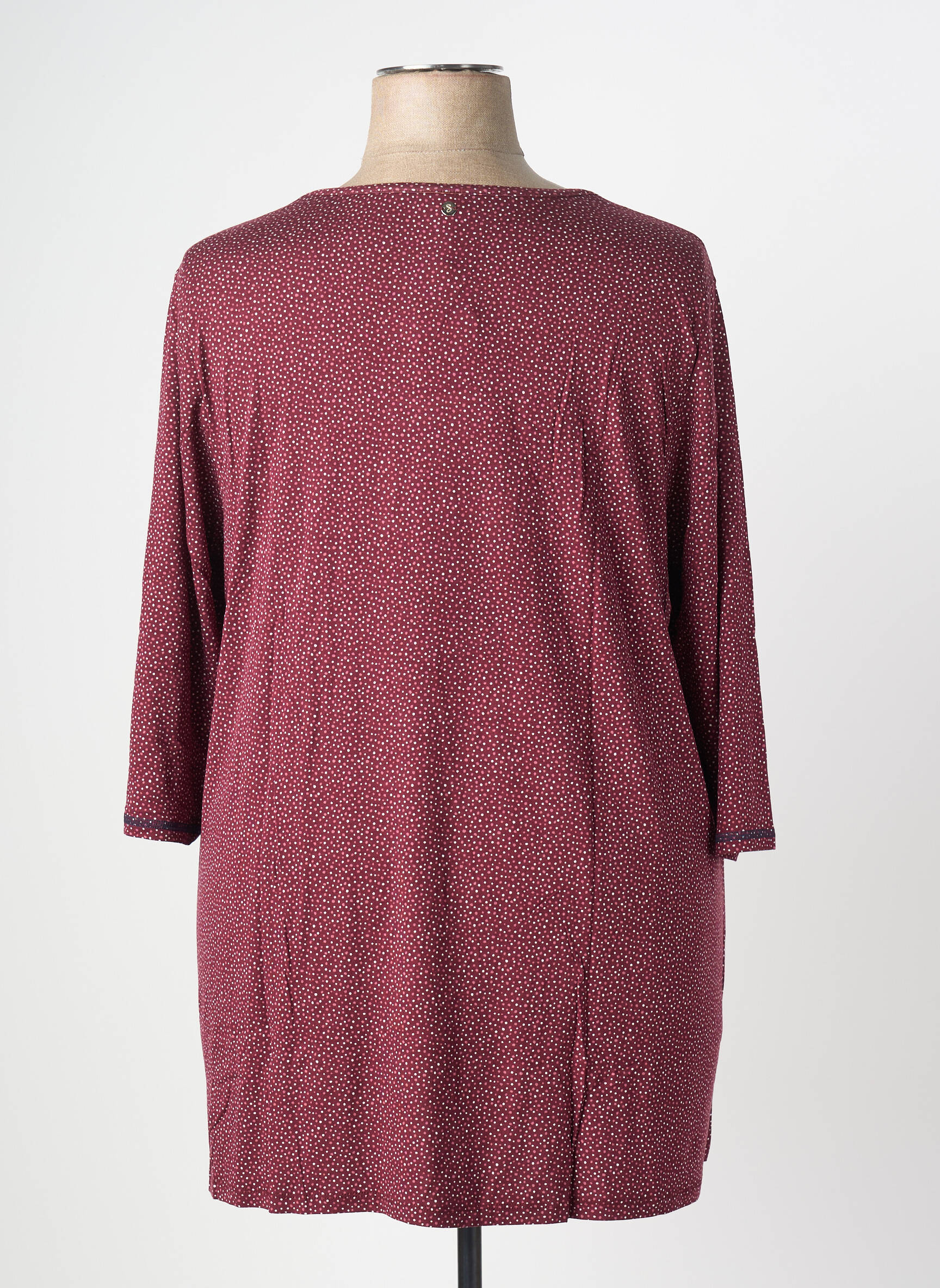 Top guler rotund mâneci 3/4 violet SHEEGO femeie