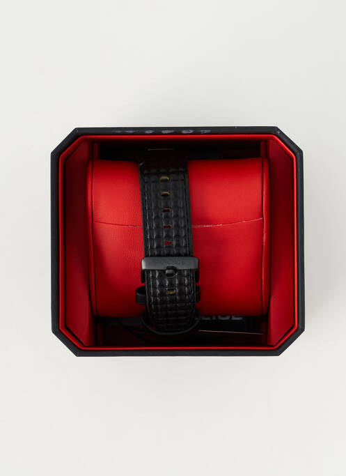 Ceas materiale din piele negru POLICE homme