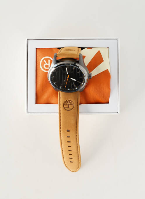 Ceas materiale din piele maro TIMBERLAND homme