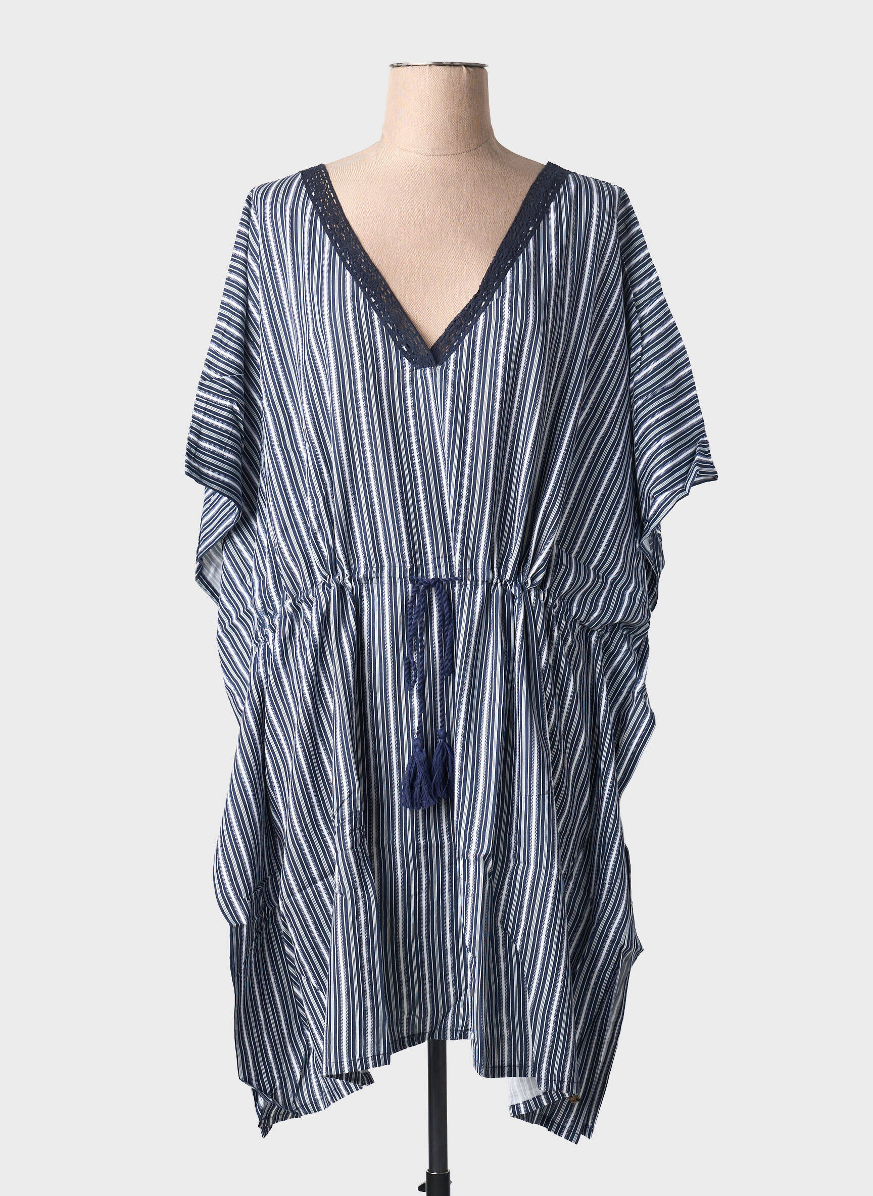 Rochie de plajă mâneci scurte albastru SHEEGO femeie