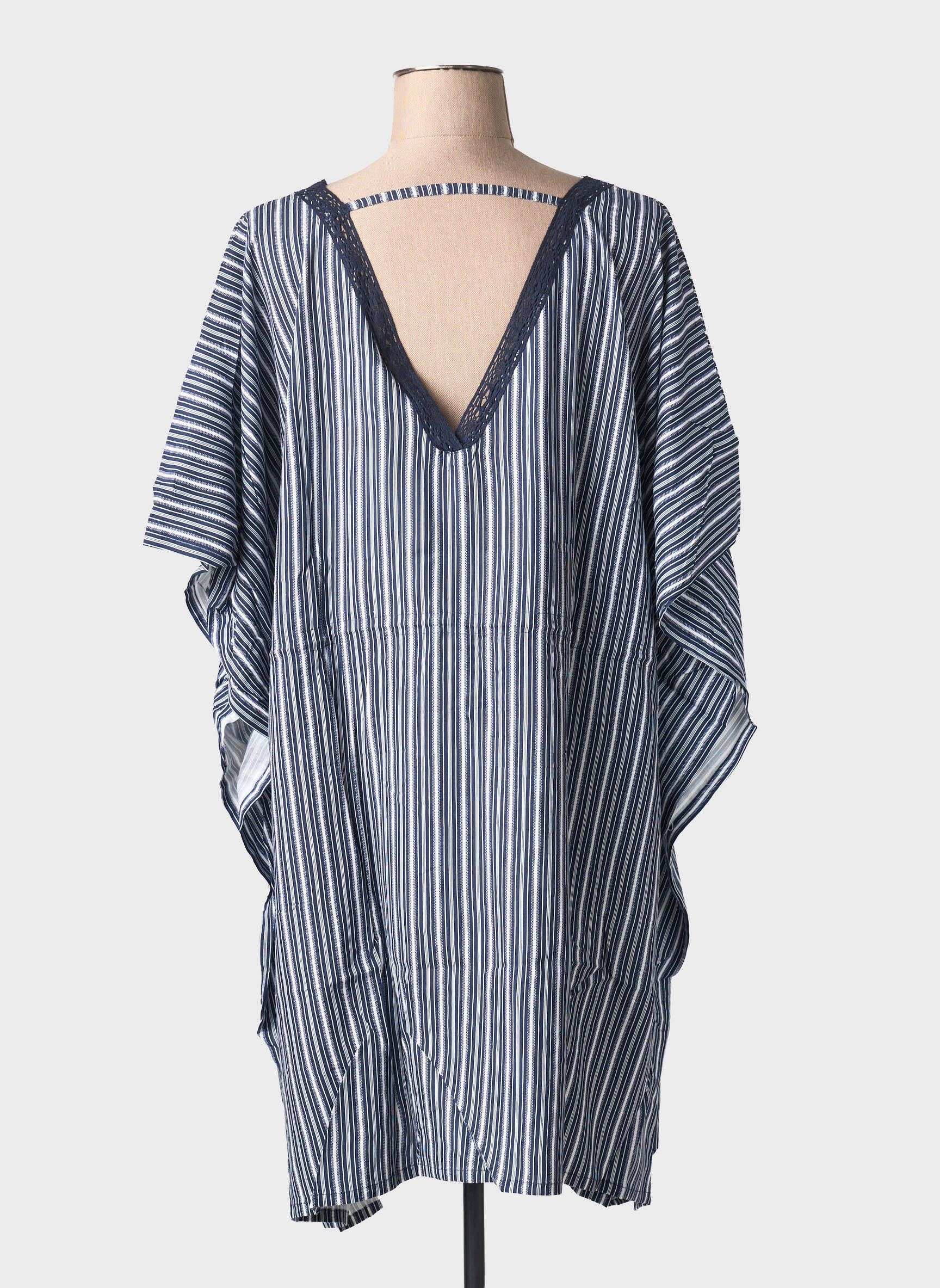 Rochie de plajă mâneci scurte albastru SHEEGO femeie
