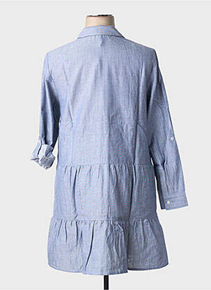 Rochie midi mâneci lungi mâneci lungi albastru SHEEGO femeie