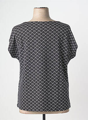 Top țesătură jersey mâneci scurte negru SHEEGO femeie