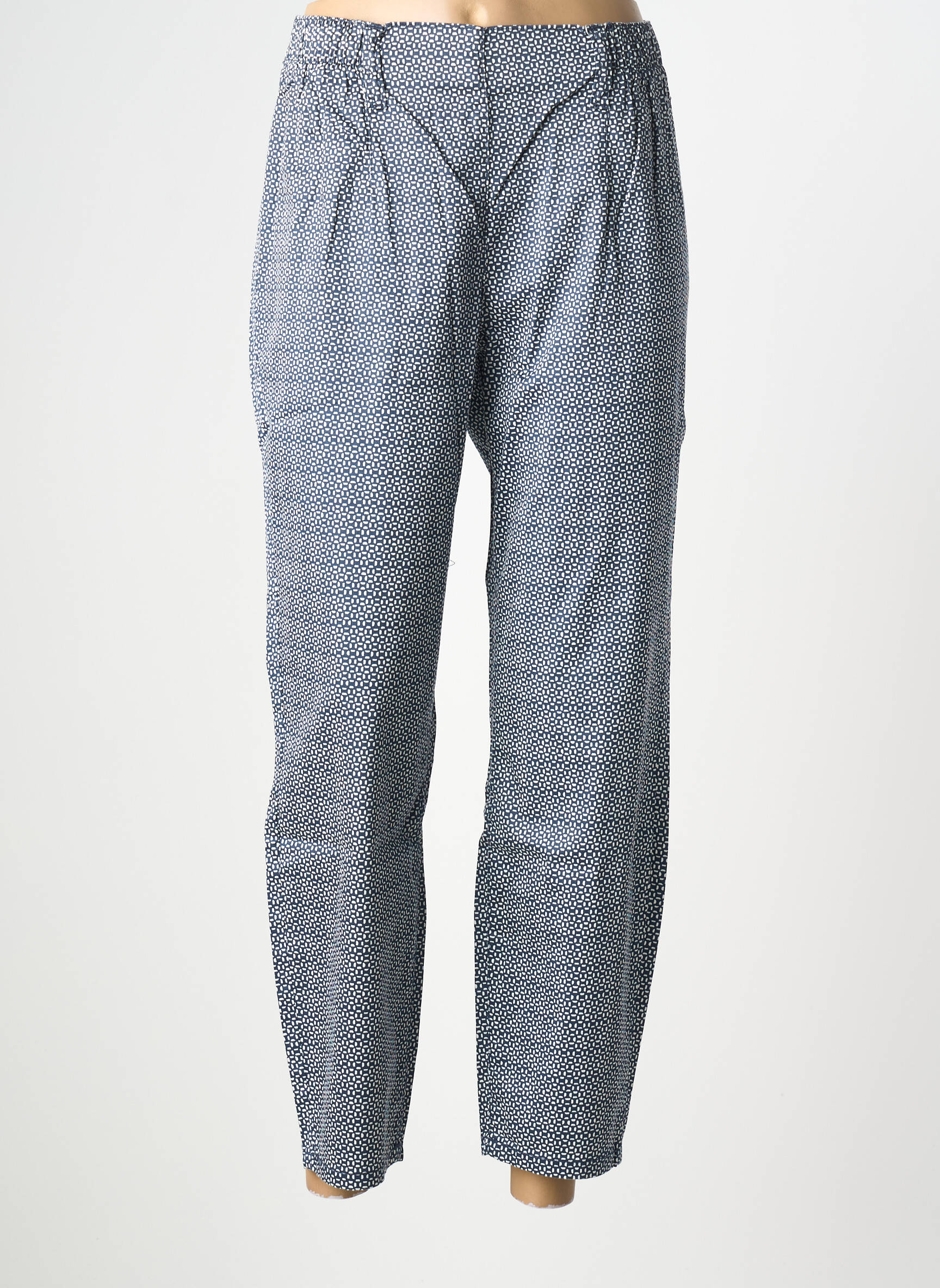 Pantalon drept elasticitate mărime normală albastru SHEEGO femeie