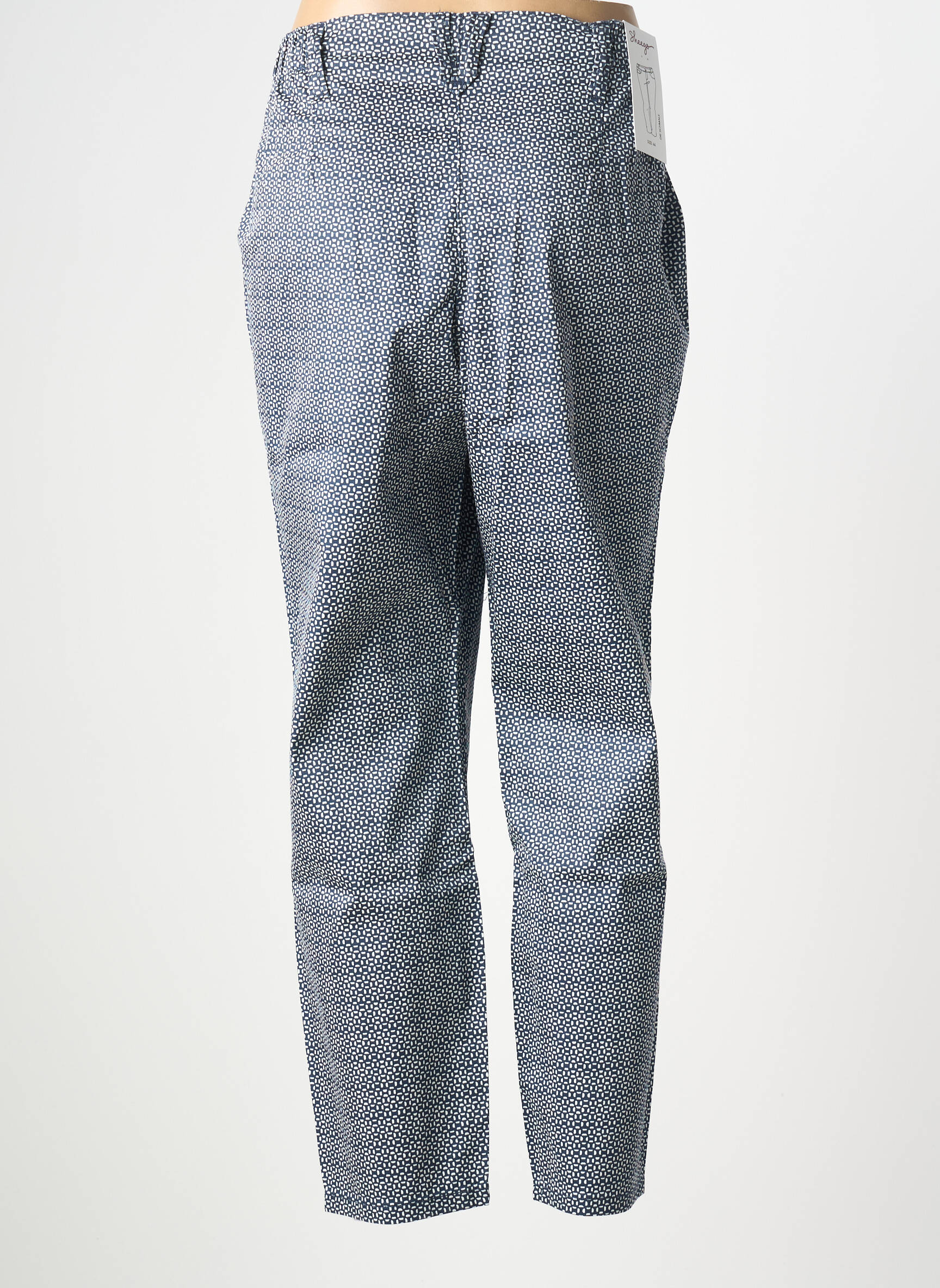 Pantalon drept elasticitate mărime normală albastru SHEEGO femeie