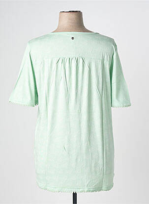 Top țesătură jersey mâneci scurte verde SHEEGO femeie